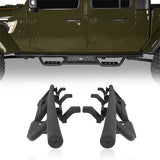 Drop Side Steps Nerf Bars Solid Steel (20-23 Jeep Gladiator JT) - Rodeo Trail r7001-1s 6