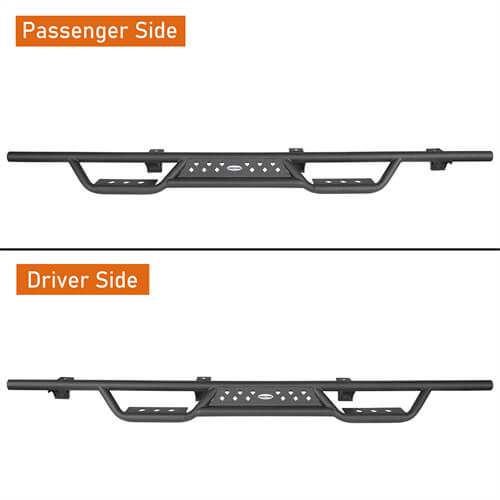 Drop Side Steps Nerf Bars Solid Steel (20-23 Jeep Gladiator JT) - Rodeo Trail r7001-1s 8