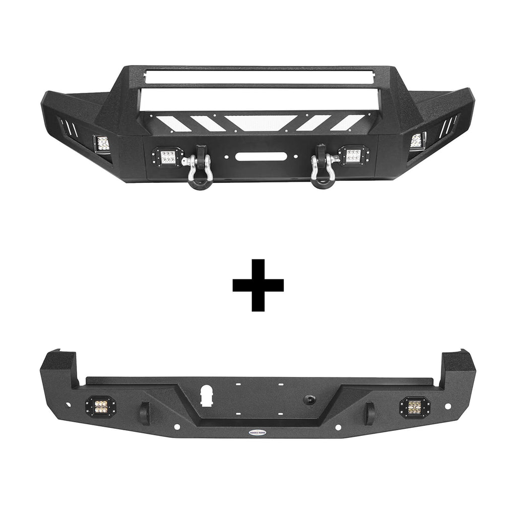 Tacoma Front & Rear Bumpers Combo for 2016-2023 Toyota Tacoma 3rd Gen b42014200s 2