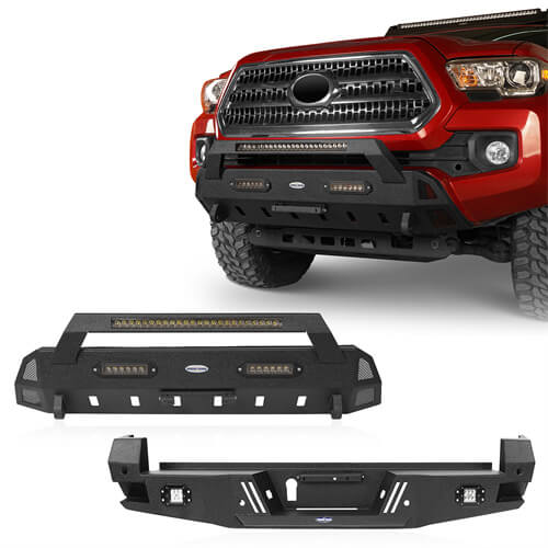 Tacoma Front Bumper & Rear Bumper Combo for 2016-2023 Toyota Tacoma - Rodeo Trail r42034204 1