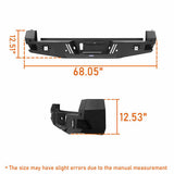 Tacoma Front Bumper & Rear Bumper Combo for 2016-2023 Toyota Tacoma - Rodeo Trail r42034204 21