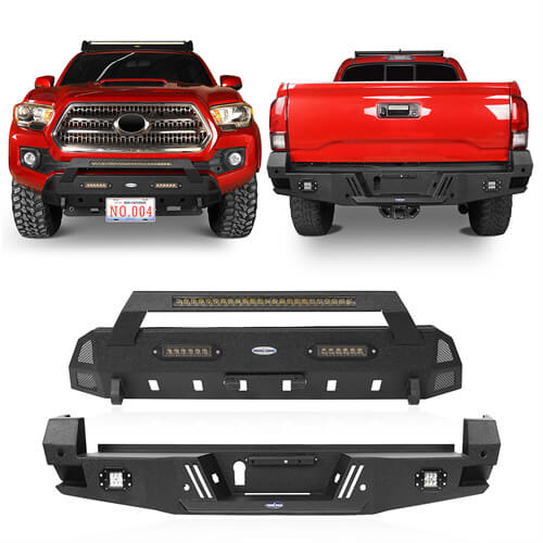 Tacoma Front Bumper & Rear Bumper Combo for 2016-2023 Toyota Tacoma - Rodeo Trail r42034204 3