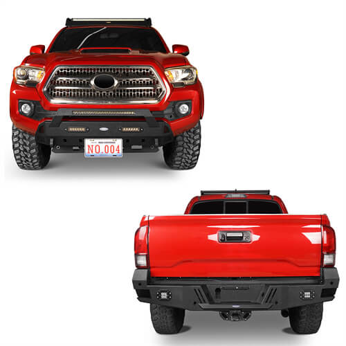 Tacoma Front Bumper & Rear Bumper Combo for 2016-2023 Toyota Tacoma - Rodeo Trail r42034204 4