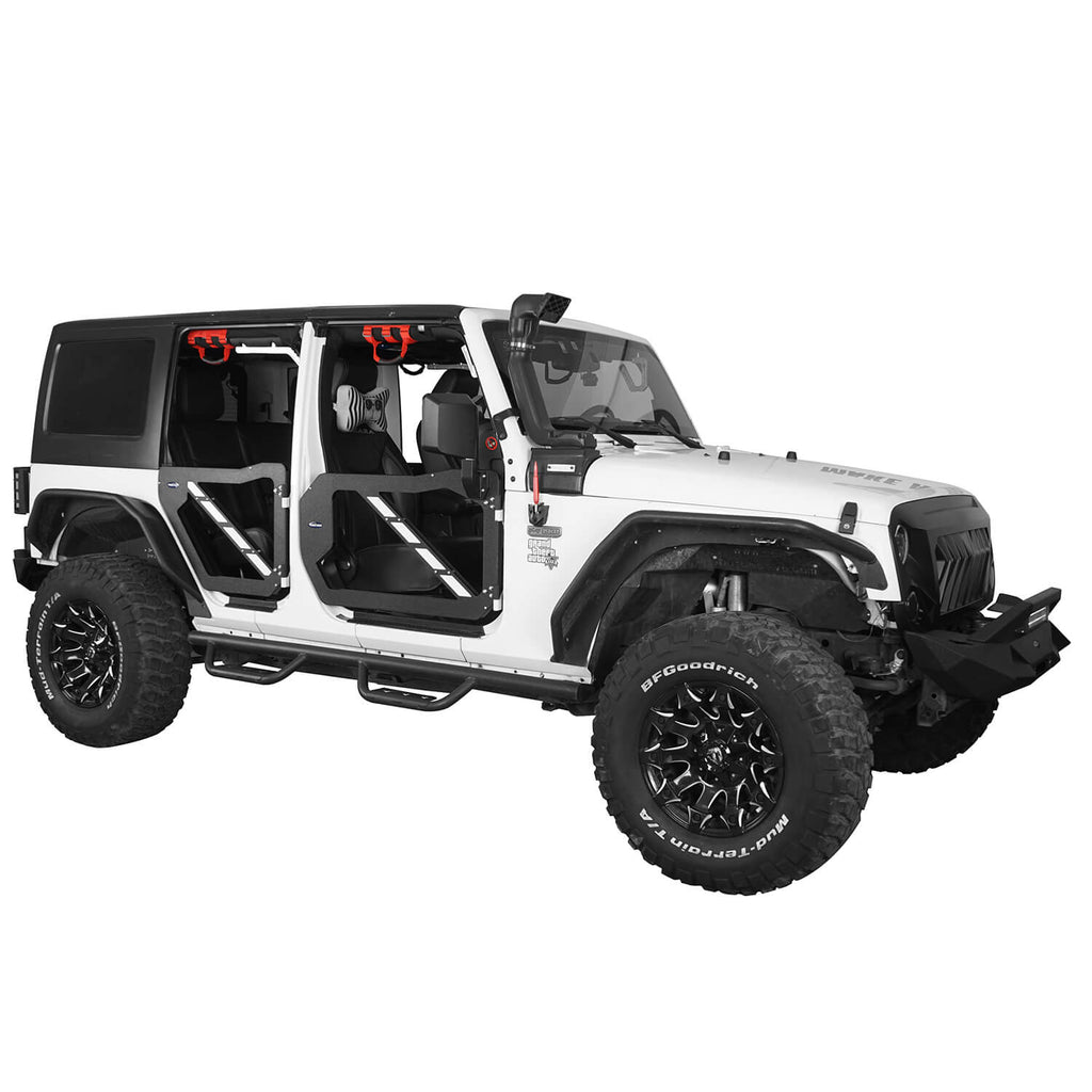 Jeep JK Trail Doors Half Doors w/Mirrors(07-18 Jeep Wrangler JK 4-Door) - Rodeo Trail