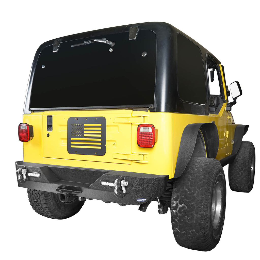 Different Trail Front Bumper and Rear Bumper Combo for Jeep Wrangler YJ TJ 1987-2006 BXG120149 Jeep TJ Front and Rear Bumper Combo Rodeo Trail  10