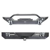 Different Trail Front Bumper and Rear Bumper Combo for Jeep Wrangler YJ TJ 1987-2006 BXG120149 Jeep TJ Front and Rear Bumper Combo Rodeo Trail  2