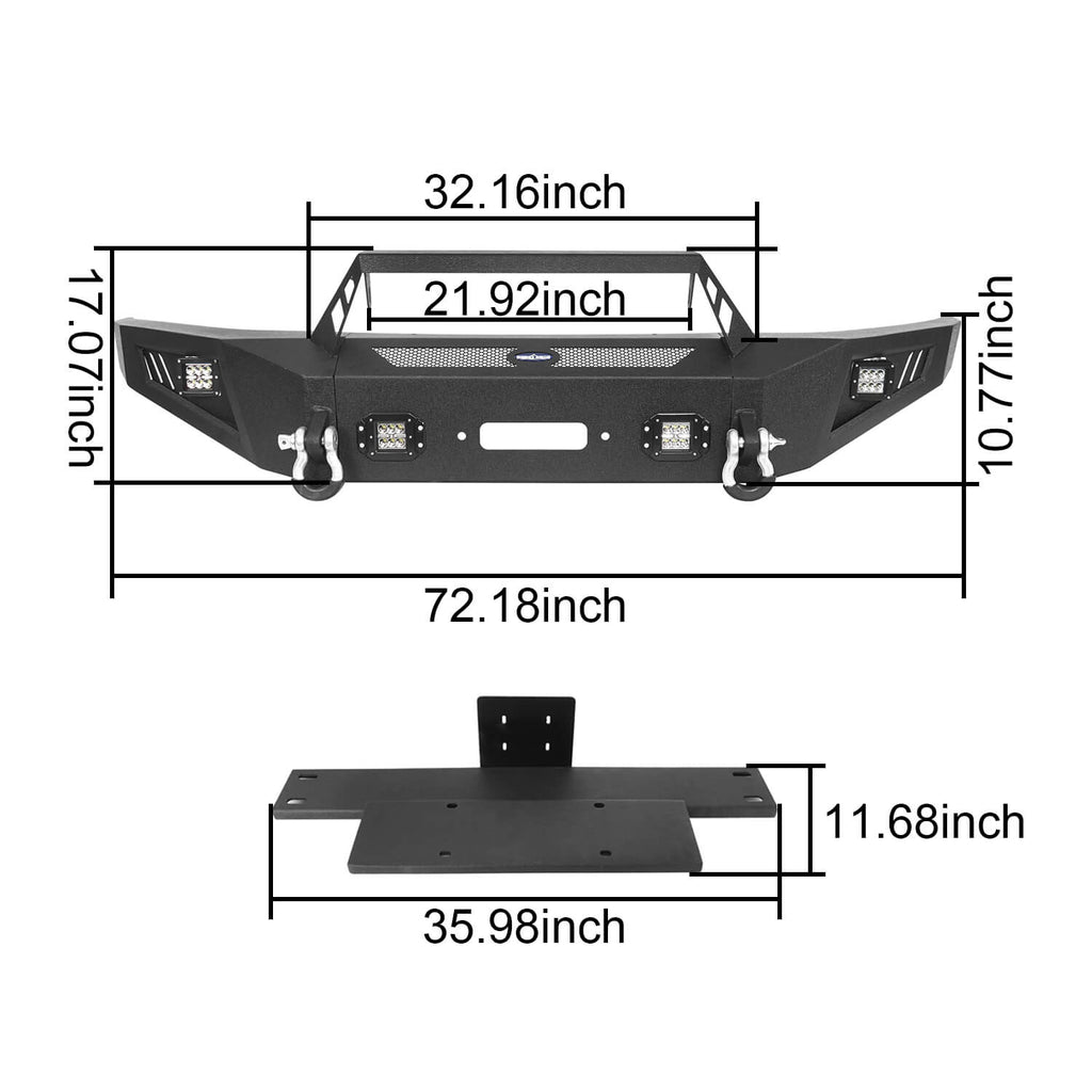 F-150 Ford Front Bumper for 2009-2014 Ford F-150, Excluding Raptor Ford Parts Rodeo Trail R8202 9