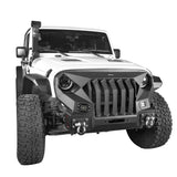 Front Bumper & Rear Bumper w/2Inch Hitch Receiver(07-18 Jeep Wrangler JK) - Rodeo Trail