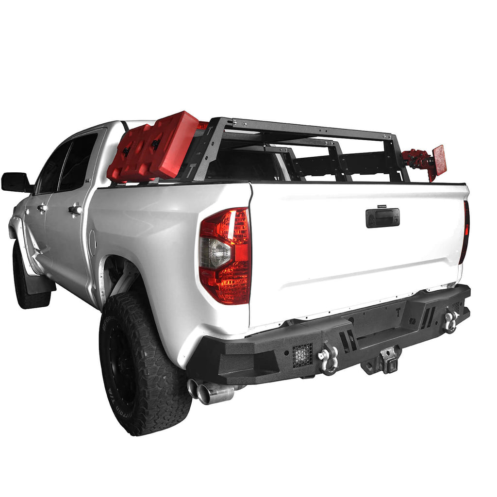 Front Bumper & Full Width Rear Bumper for 2014-2021 Toyota Tundra b5001+b5002 10