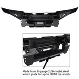 Tacoma Front Bumper Full Width Front Bumper w/Winch Plate for 2005-2011 Toyota Tacoma - Rodeo Trail  b4019-8