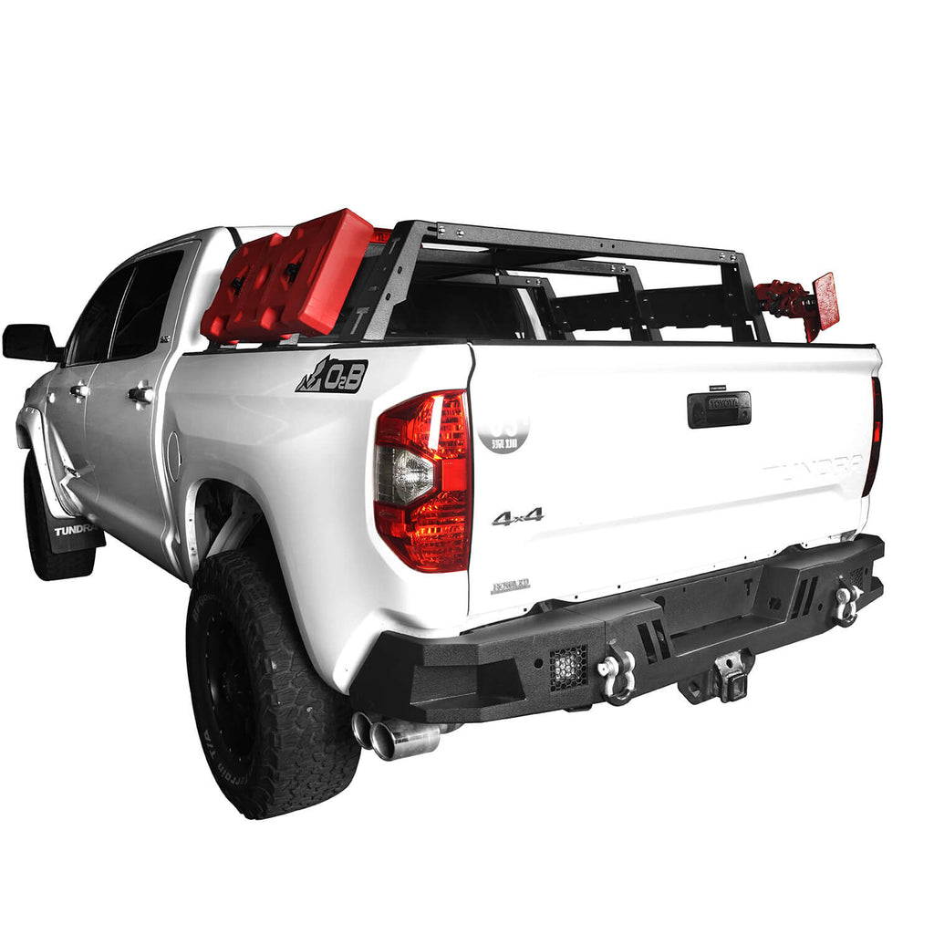 Full Width Front Bumper & Rear Bumper & Bed Rack(14-21 Toyota Tundra) - Rodeo Trail