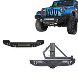 Full width Front Bumper & Rear Bumper(07-18 Jeep Wrangler JK) - Rodeo Trail