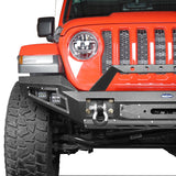 Full Width Front Bumper w/Winch Plate(18-23 Jeep Wrangler JL & 20-23 Jeep Gladiator) - Rodeo Trail
