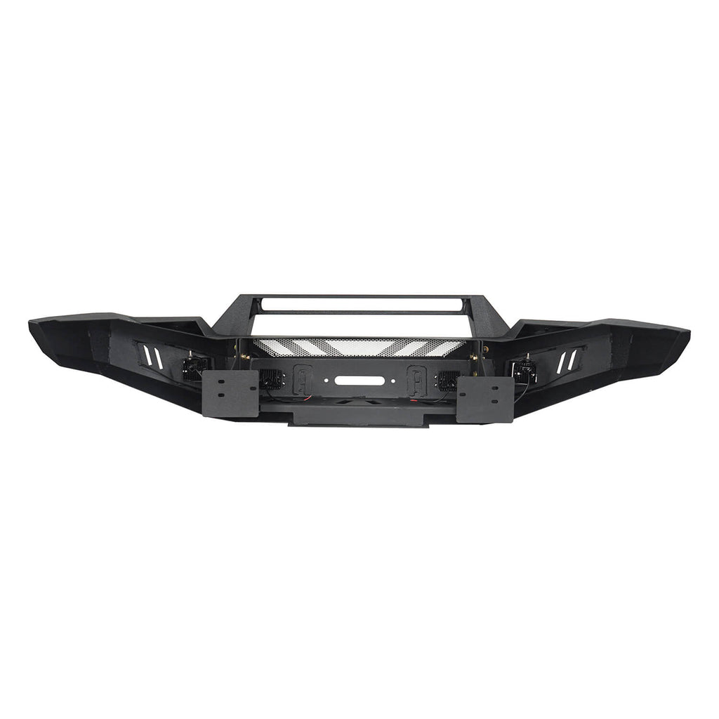 Full-Width Front Bumper with Low-Profile Hoop for 2016-2023 Toyota Tacoma 3rd Gen b4201-5