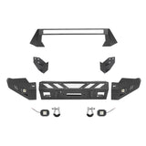 Full-Width Front Bumper with Low-Profile Hoop for 2016-2023 Toyota Tacoma 3rd Gen b4201-7