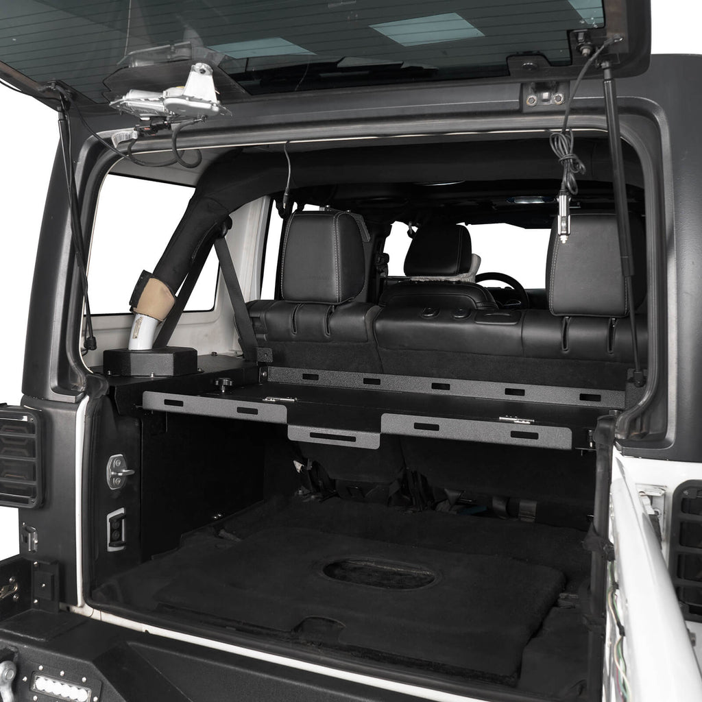 2015-2018 Jeep Wrangler JK Interior Foldaway Cargo Rack Jeep Wrangler JK Parts Cargo Rack u2062 - Rodeo Trail 2