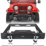 Jeep CJ Stubby Front Bumper with Winch Plate for 1976-1986 Jeep Wrangler CJ Offroad Jeep CJ Bumpers R9015 1