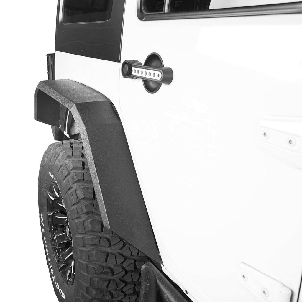 Flat Tube Fender Flares(07-18 Jeep Wrangler JK) - Rodeo Trail®