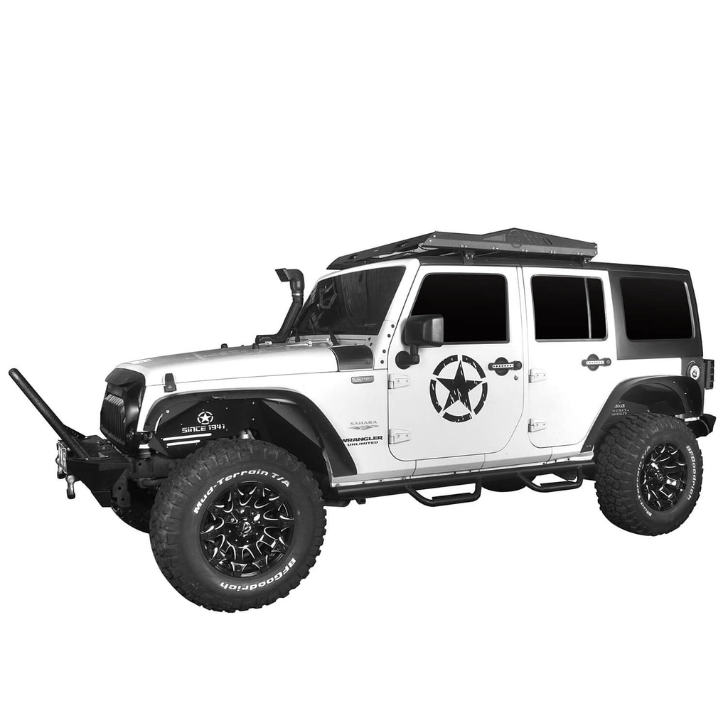 Jeep JK Front & Rear Fender Flares Kit Upgrade Version(07-18 Jeep Wrangler JK) - Rodeo Trail®