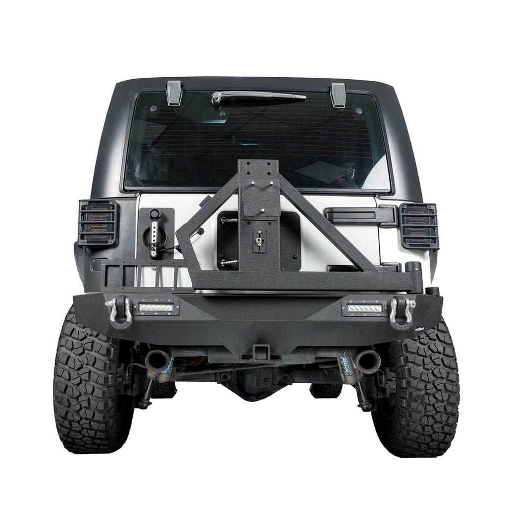Jeep JK Rear Bumper Jeep Wrangler JK Back Bumperw/Tire Carrier for 2007-2018 Jeep Wrangler JK Jeep Jk Parts 3
