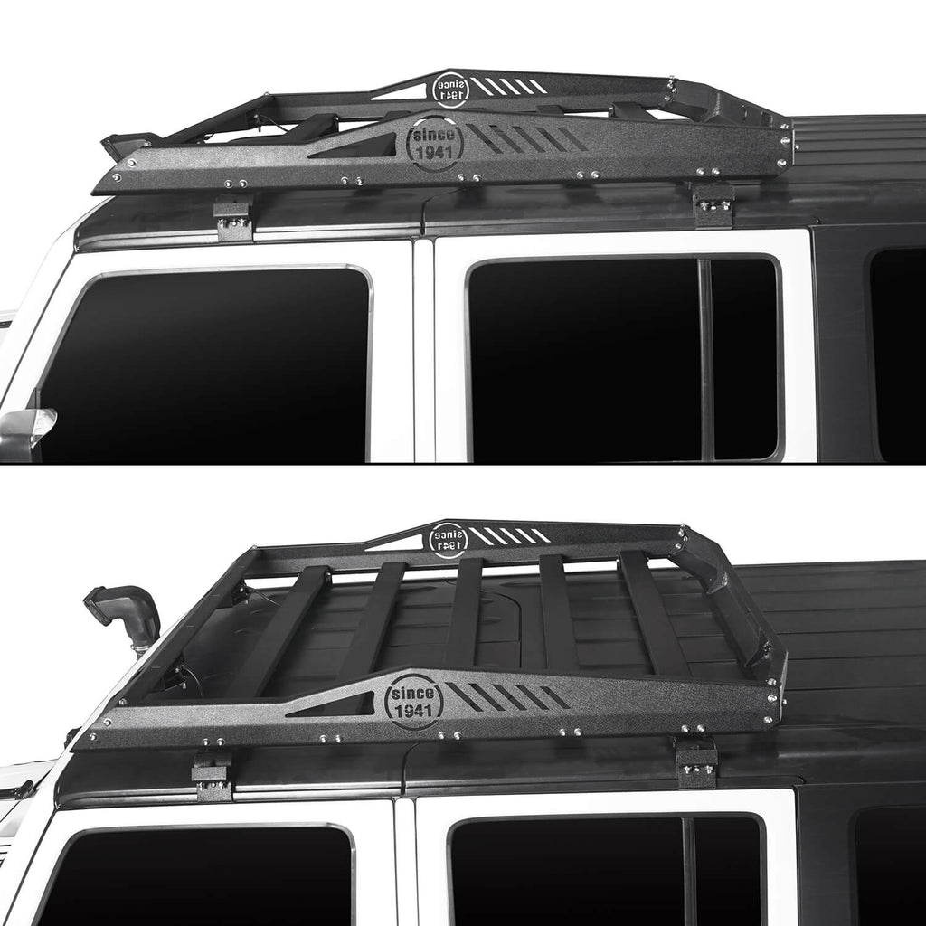 Hard Top Front Roof Rack Cargo Carrier Basket(07-18 Jeep Wrangler JK 4 Doors) - Rodeo Trail®