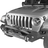 Front Bumper w/Winch Plate Mid Width Bumper(18-23 Jeep Wrangler JL & JK & Jeep Gladiator JT  ) - Rodeo Trail