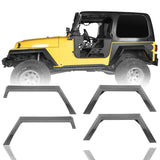 Front & Rear Fender Flares Kits(97-06 Jeep Wrangler TJ) - Rodeo Trail
