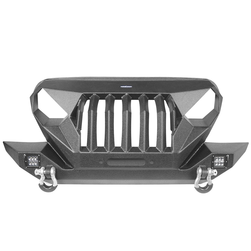 Front Bumper w/Grille Guard & Winch Plate for 1997-2006 Jeep Wrangler TJ Offroad Jeep Wrangler Accessories BXG214 4