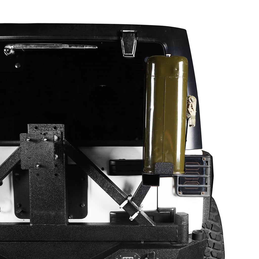 5.3 Gallon Spare Tire Jerry Can Holder(97-18 Jeep Wrangler JK & Jeep Wrangler TJ) - Rodeo Trail