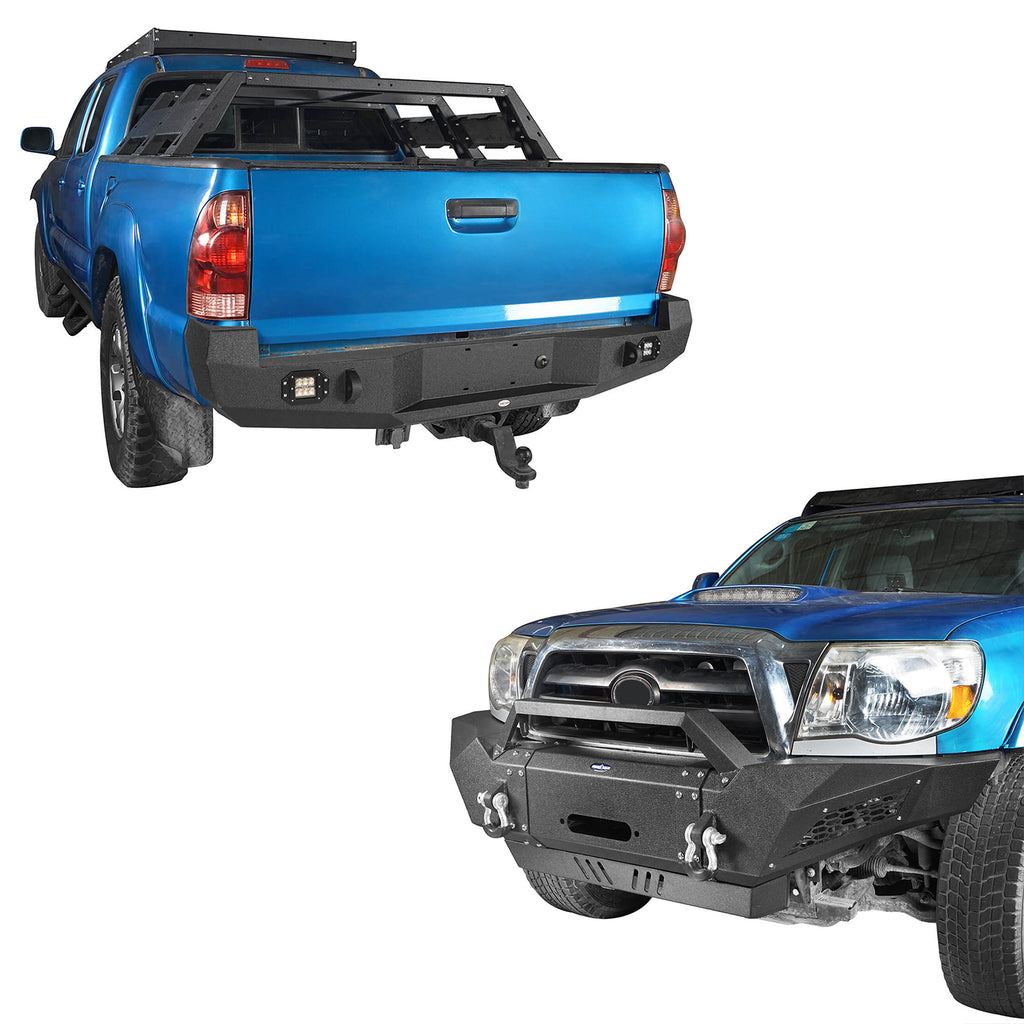 Tacoma Full Width Front Bumper & Rear Bumper for 2005-2011 Toyota Tacoma - Rodeo Trail  b40014011-1
