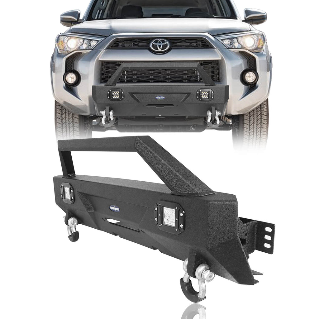 Stubby Front Bumper w/Winch Plate(10-20 Toyota 4Runner) - Rodeo Trail