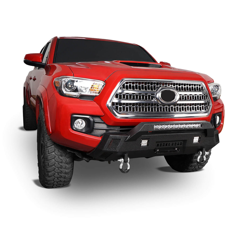 Tacoma Front Bumper & Rear Bumper w/Lights for 2016-2023 Toyota Tacoma - Rodeo Trail b42024204-7